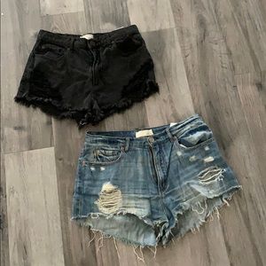 Jean shorts - $35 each or $60 for both